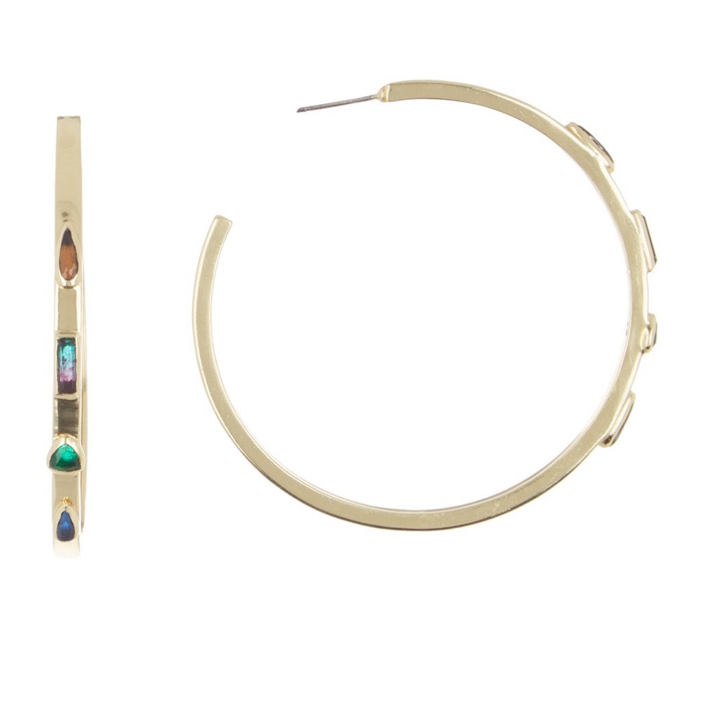 Sole Society Gold-Plated Hoops